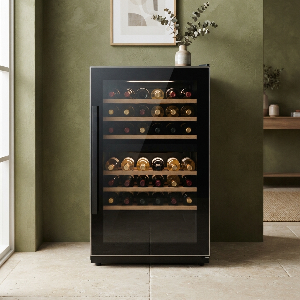 Wine fridge product photograph